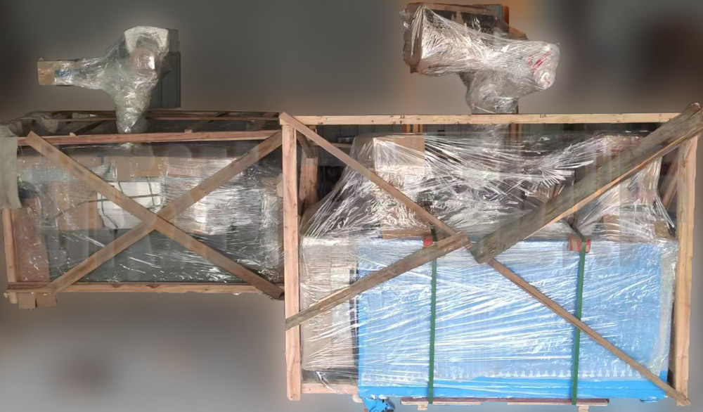 Dual station integrated multifunctional quenching tank packaging and shipping