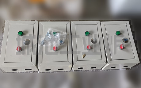 Quench tank, mixer, control box, control, circuit breaker, contactor, thermal overload, switch, fuse, indicator light, mixer